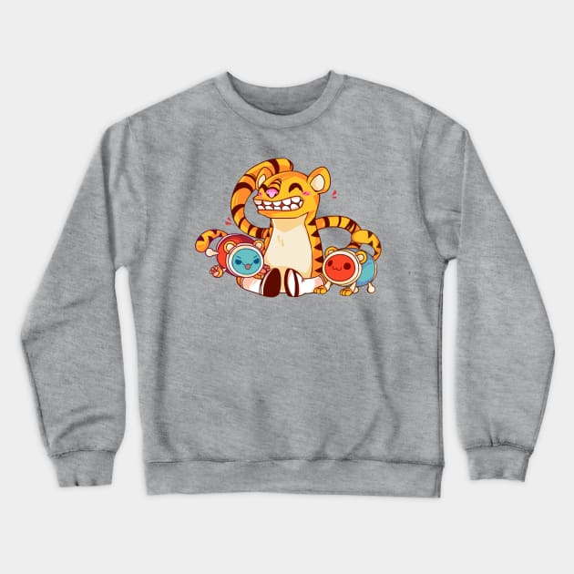 Taiko no Tatsujin - Don, Katsu and Toramai Crewneck Sweatshirt by Wadaiko